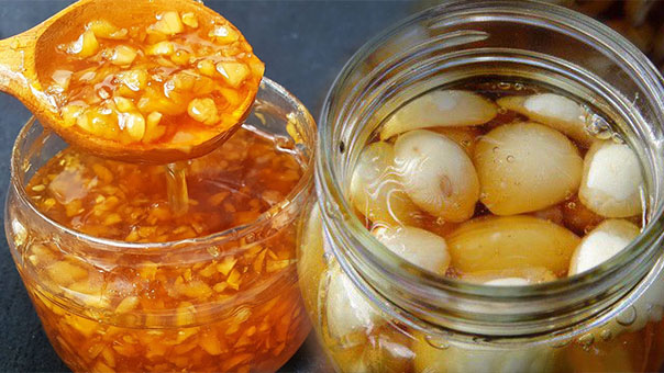 Mật Ong Hoa Rừng Ngâm Tỏi Lý Sơn